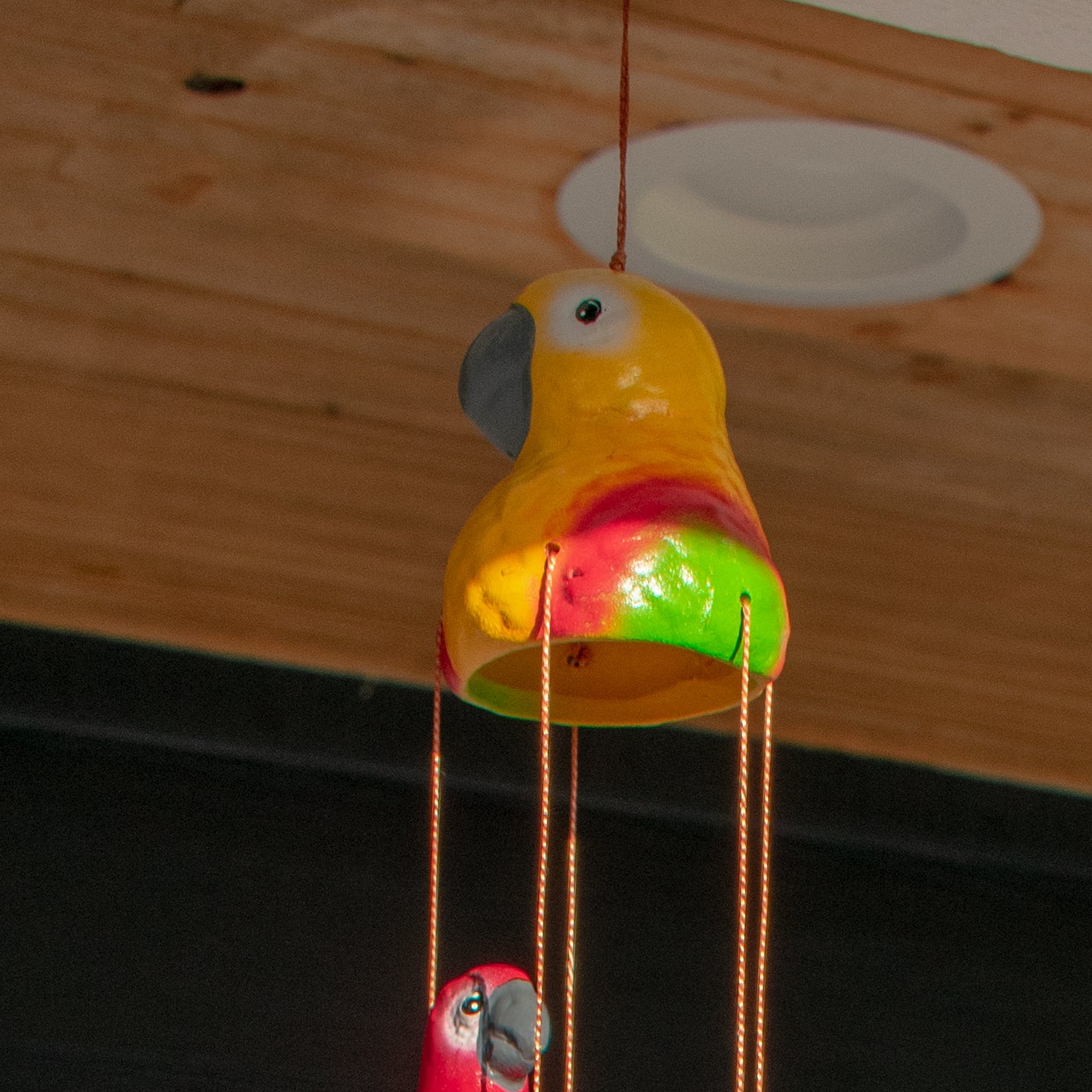 Small Pottery Parrots