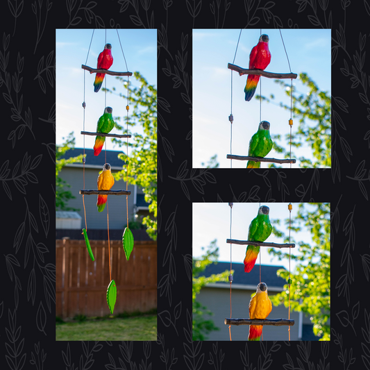 Three Pottery Birds